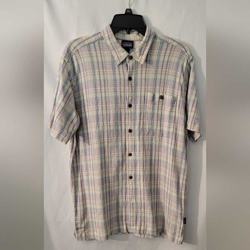 Patagonia Mens Short Sleeve Plaid Shirt Size L